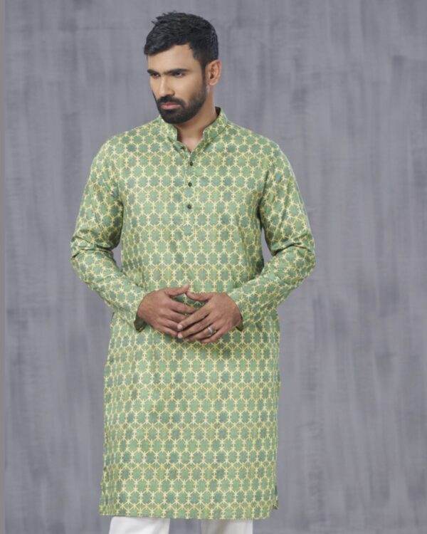 Green Gering Knitted Thobe Mens