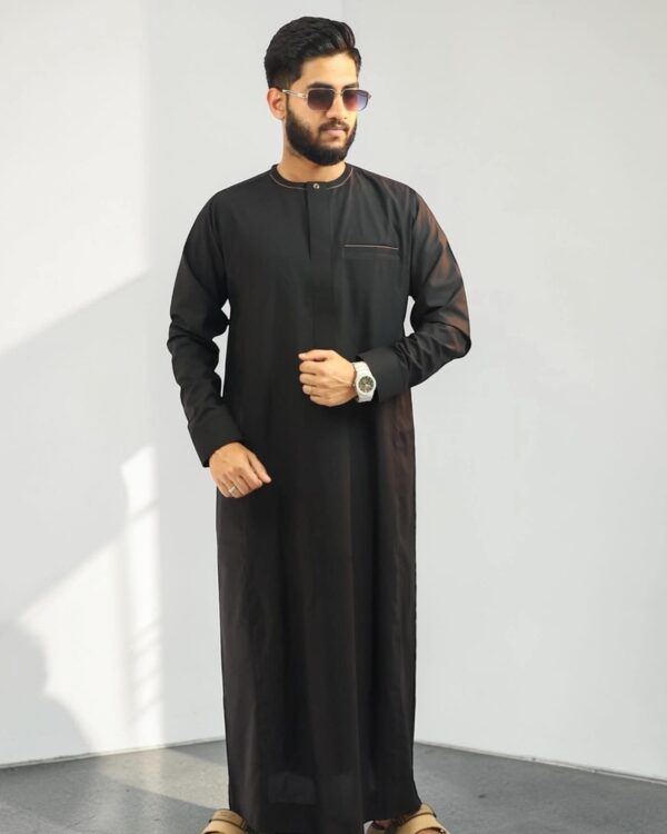 Royal Black Premium Thobe