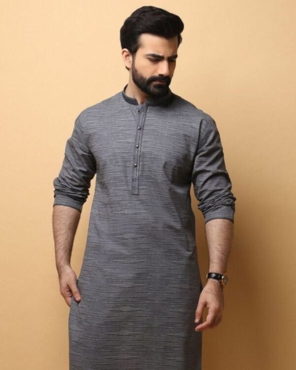 Olive Green Signature Panjabi
