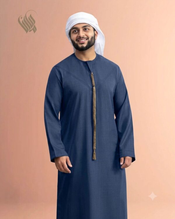 Black Basico Half Sleeve Thobe Men