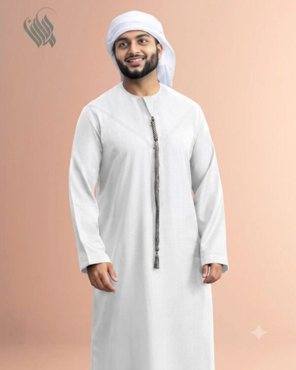 Black Basico Half Sleeve Thobe Men